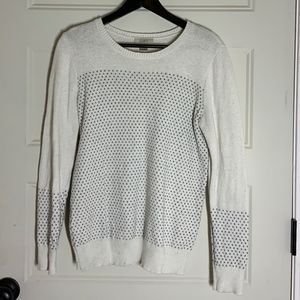 Loft Knitted Sweater with Hearts Size S